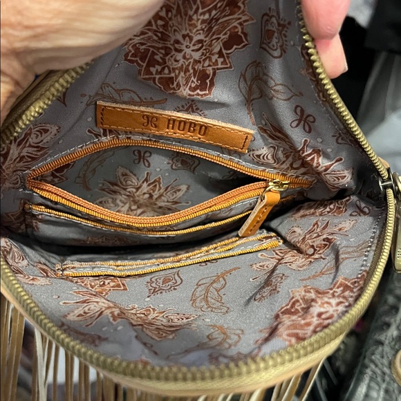 HOBO Metallic Gold Fringe Clutch - Picture 3 of 6